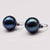 Freshwater Pearl Black Pearl Hoop Earrings - Quinn - Akuna Pearls