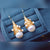 Freshwater Pearl Gold Wiring Dangle Hook Earrings - Marilla - Akuna Pearls