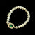 Freshwater Pearl Elastic Bracelet - Emerald - Akuna Pearls