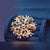 Freshwater Pearl Brooch - Blue Snowflake - Akuna Pearls