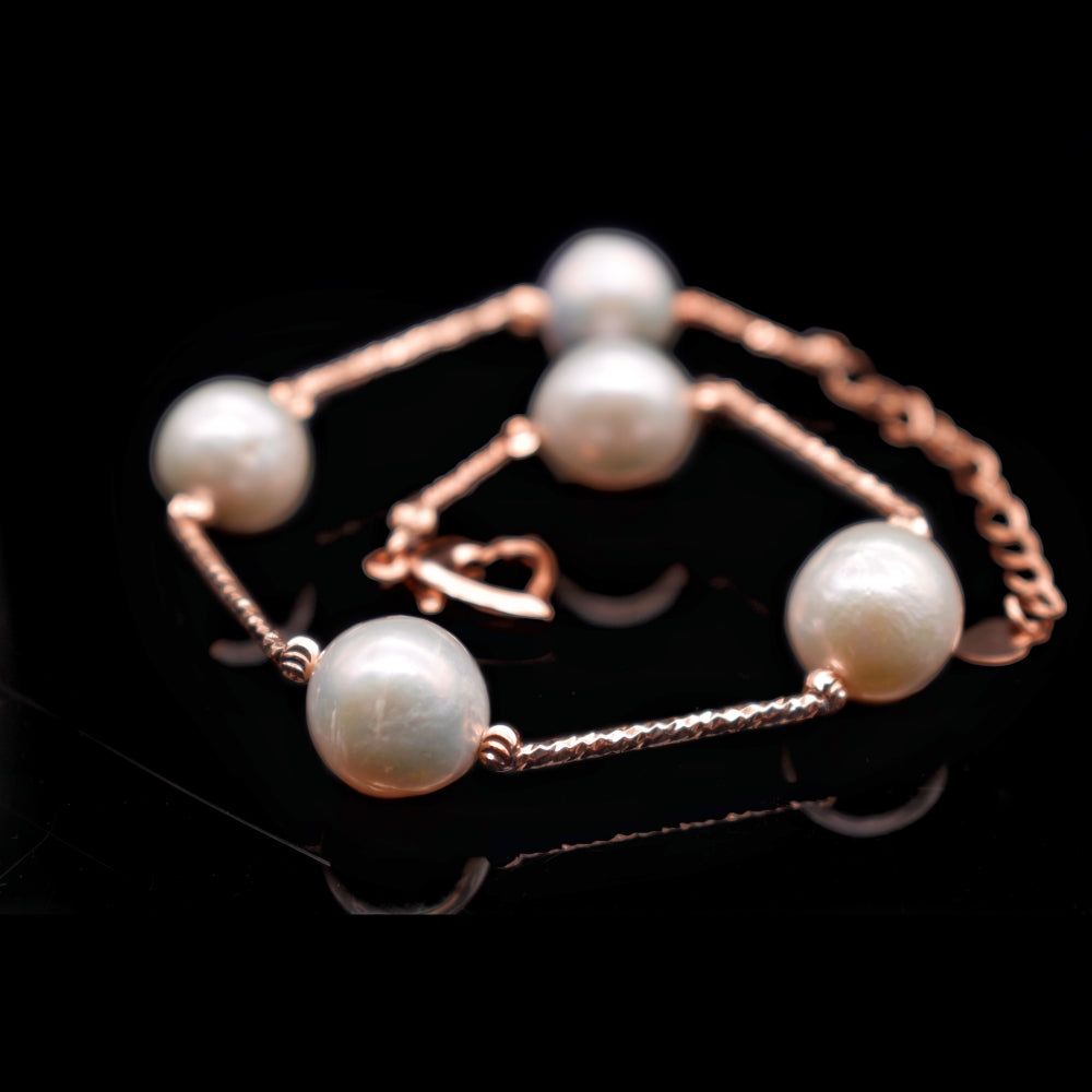 Baroque Pearl Station Bracelet - Estee - Akuna Pearls