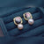 Freshwater Pearl Stud Earrings - Black Shell - Akuna Pearls