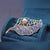 Freshwater Pearl Brooch - Blue Nerve Leaf - Akuna Pearls