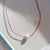 Kangaroo Leather Single Freshwater Pearl Floating Necklace - Akuna Pearls