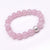 Freshwater Pearl & Natural Stone Bracelet - Rose Quartz - Akuna Pearls