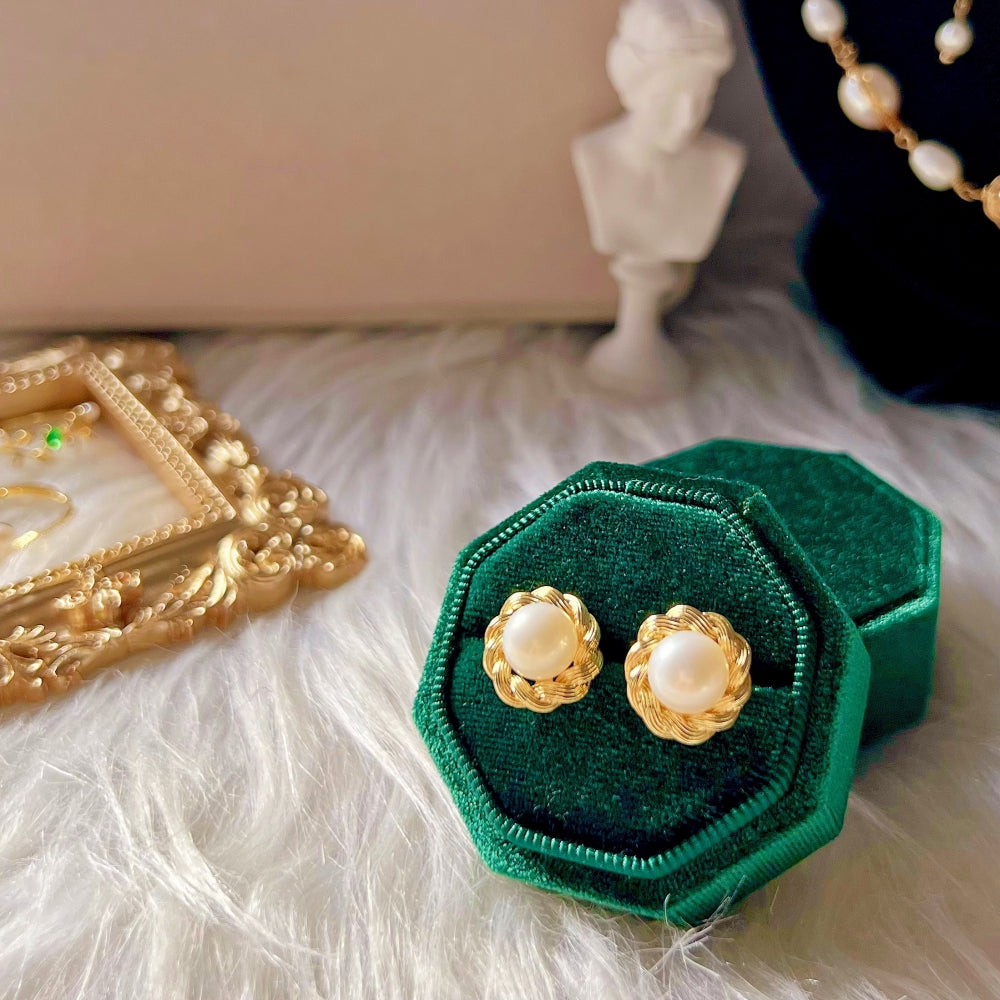 Real pearl deals earrings stud