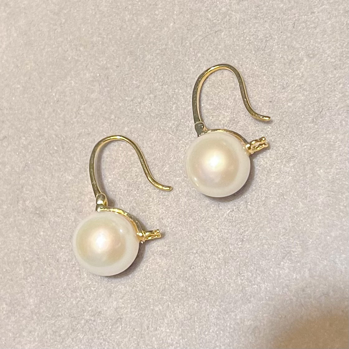 Freshwater Pearl Hoop Earrings - Zoe - Akuna Pearls