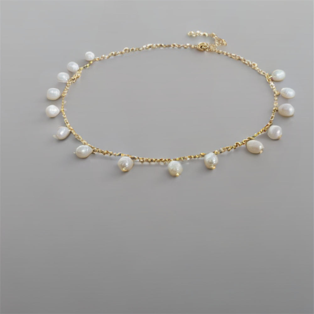 Freshwater Pearl Choker Necklace - Sireli - Akuna Pearls