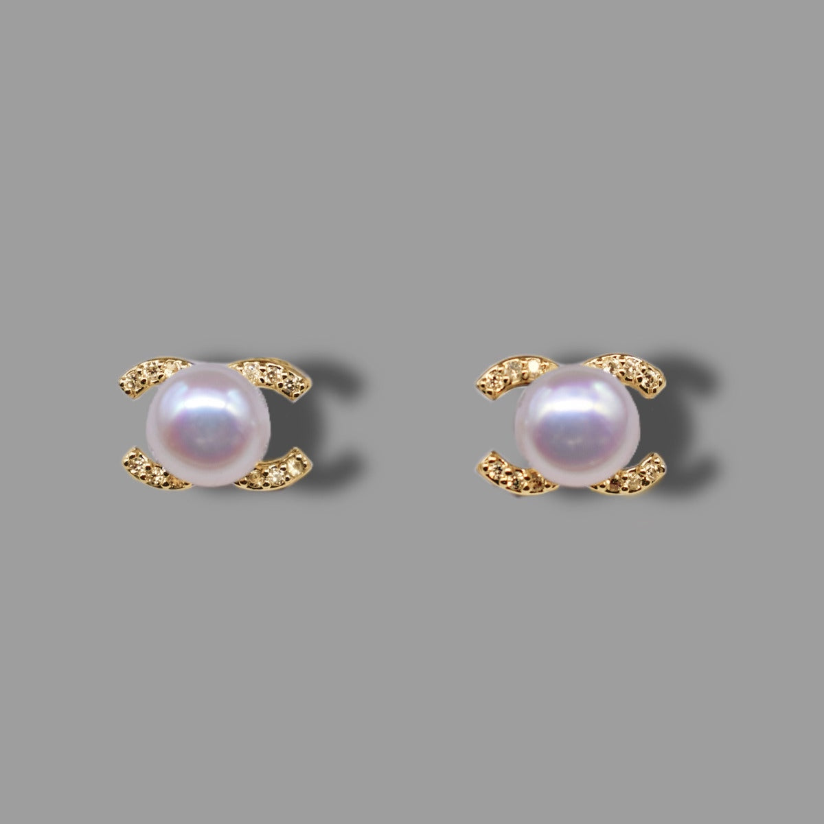 Freshwater Pearl Stud Earrings - Coco - Akuna Pearls