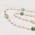 Freshwater Pearl Long Necklace - Aventurine - Akuna Pearls