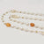 Freshwater Pearl Long Necklace - Agate - Akuna Pearls