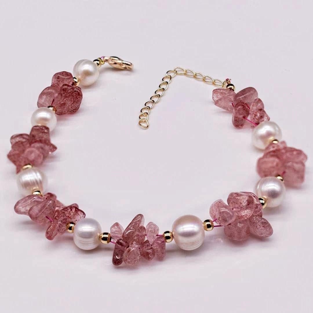 Freshwater Pearl & Gemstone Bracelet - Cristyn - Akuna Pearls