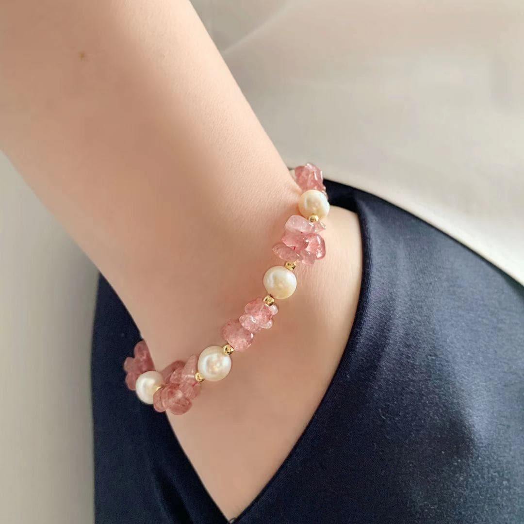 Freshwater Pearl & Gemstone Bracelet - Cristyn - Akuna Pearls