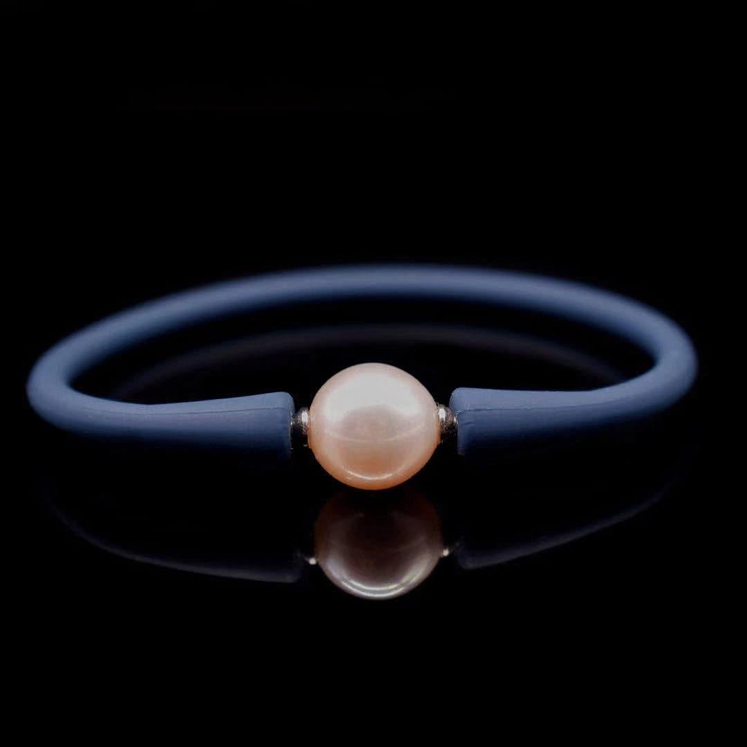 Freshwater Pearl Silicon Bracelet - Willa - Akuna Pearls