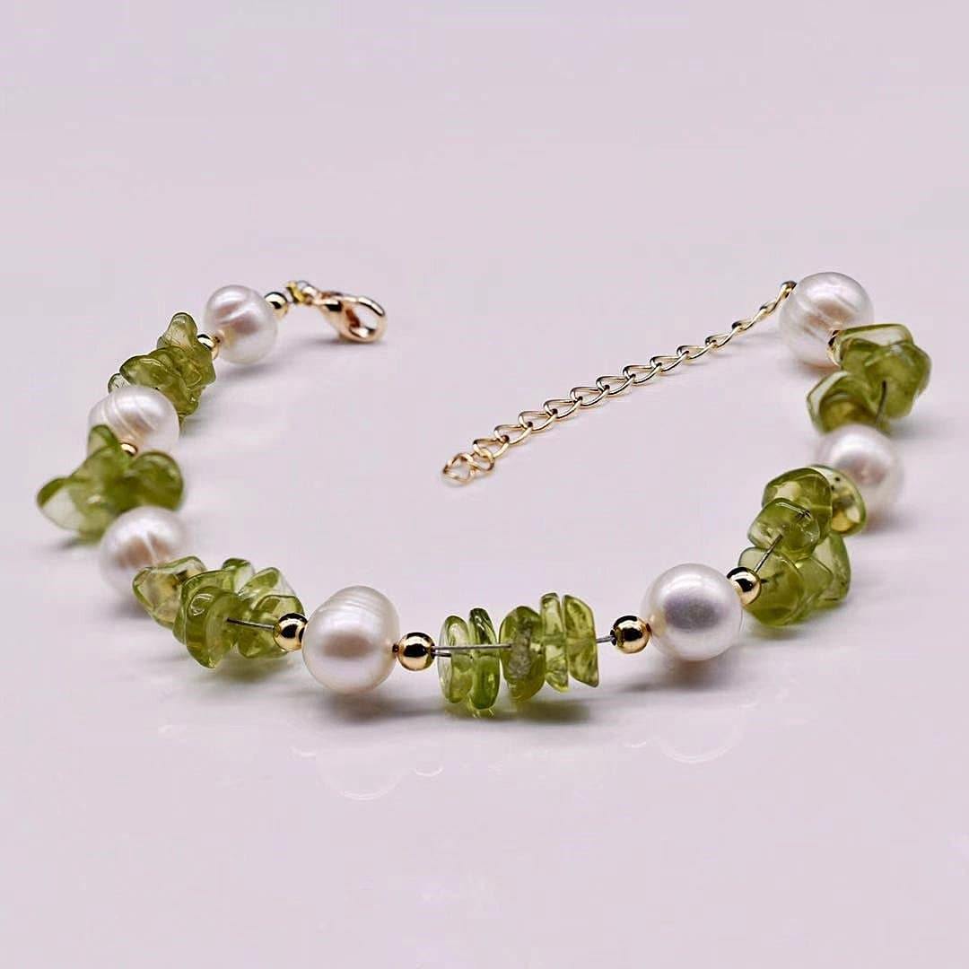 Freshwater Pearl & Gemstone Bracelet - Cristyn - Akuna Pearls