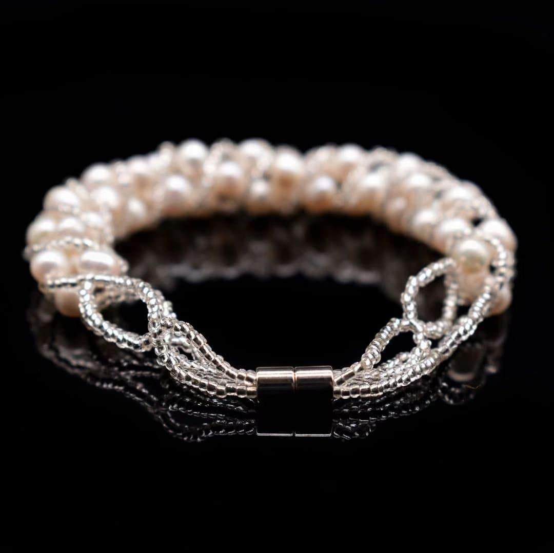 Freshwater Pearl Magnetic Bracelet - Jose - Akuna Pearls