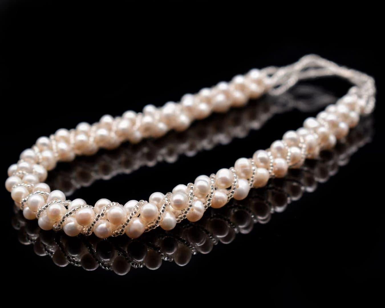 Freshwater Pearl Magnetic Choker Necklace - Jose - Akuna Pearls