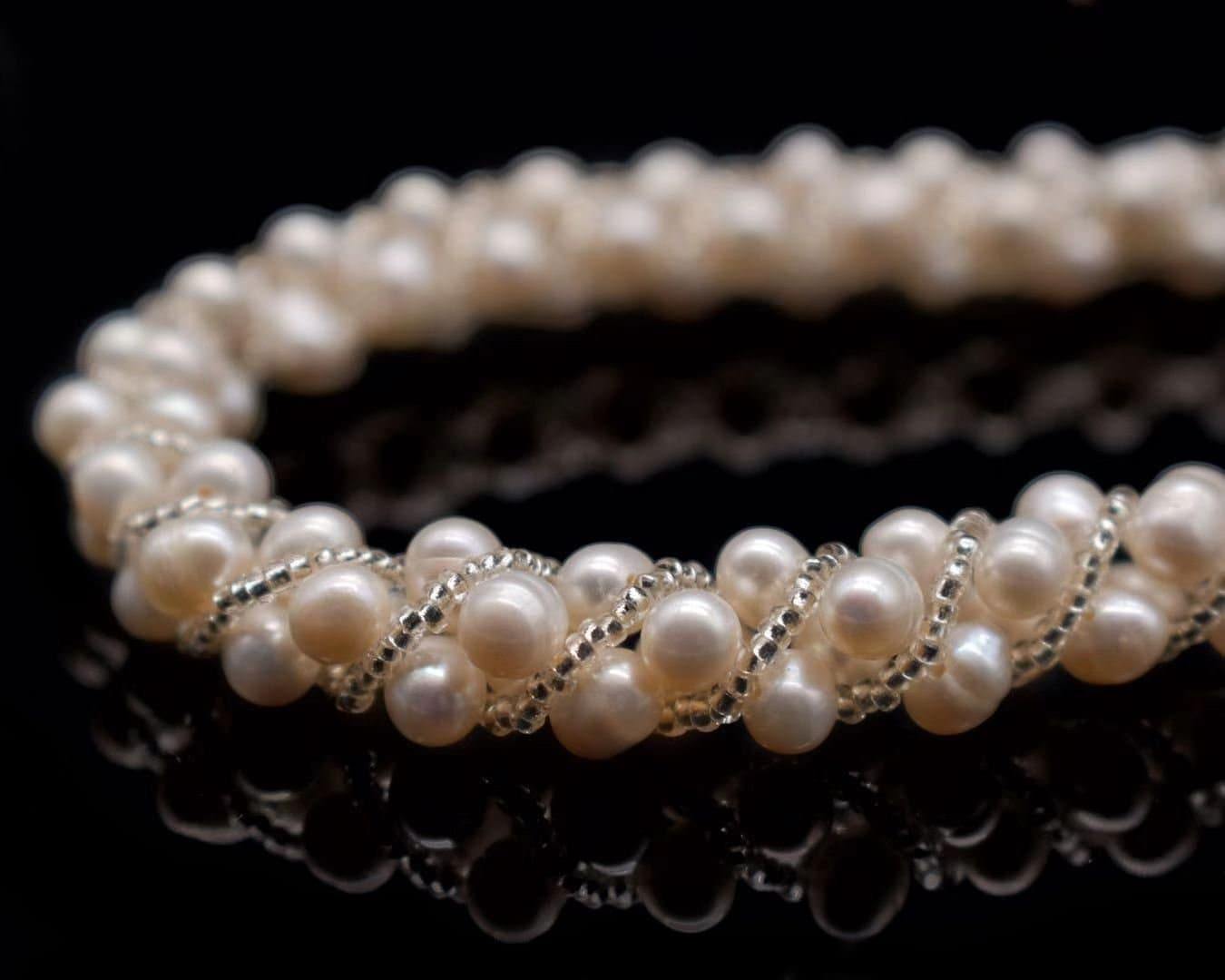 Freshwater Pearl Magnetic Choker Necklace - Jose - Akuna Pearls