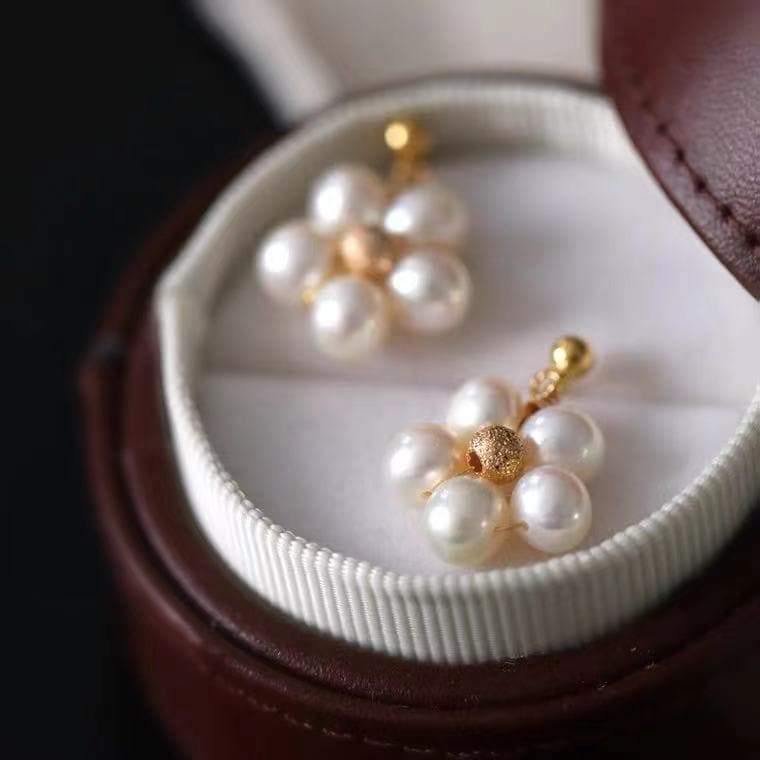 Freshwater Pearl Stud Earrings - Alyssa - Akuna Pearls