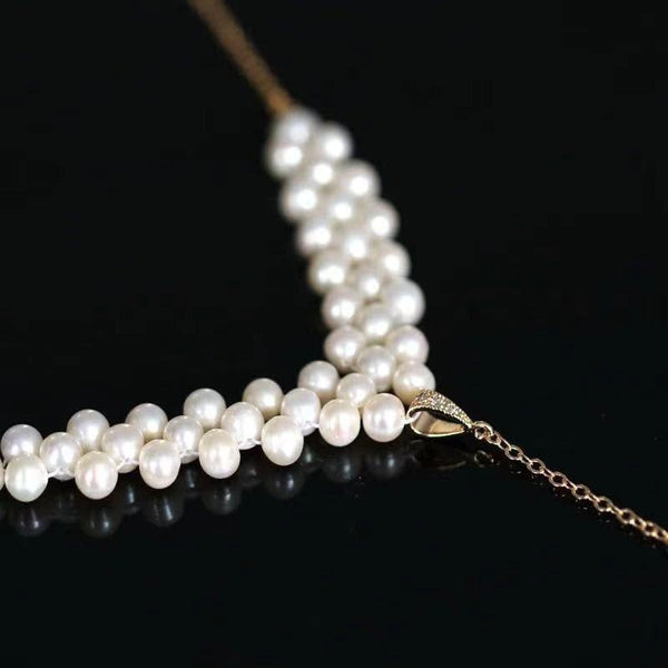 White pearl deals choker necklace