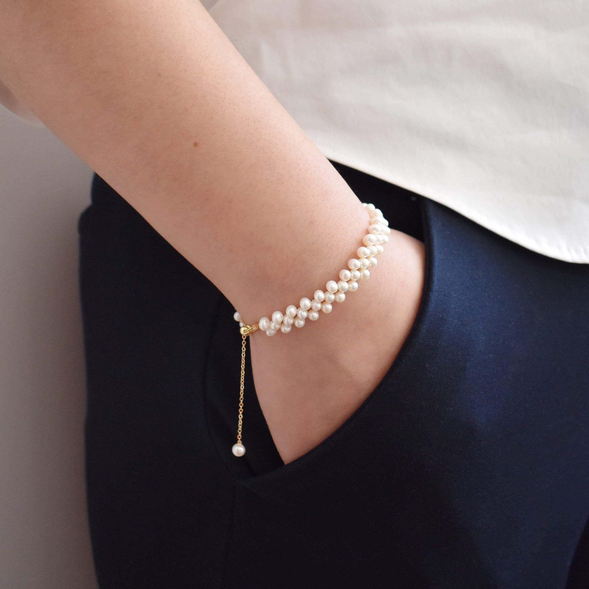 Freshwater Baby Pearl Bracelet - Gabriella - Akuna Pearls