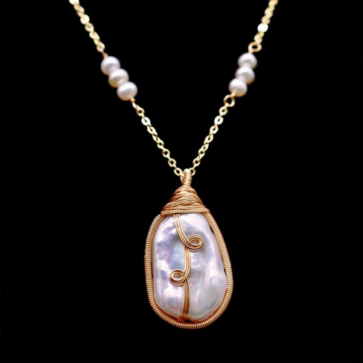 Baroque Pearl Necklace - Apollo - Akuna Pearls