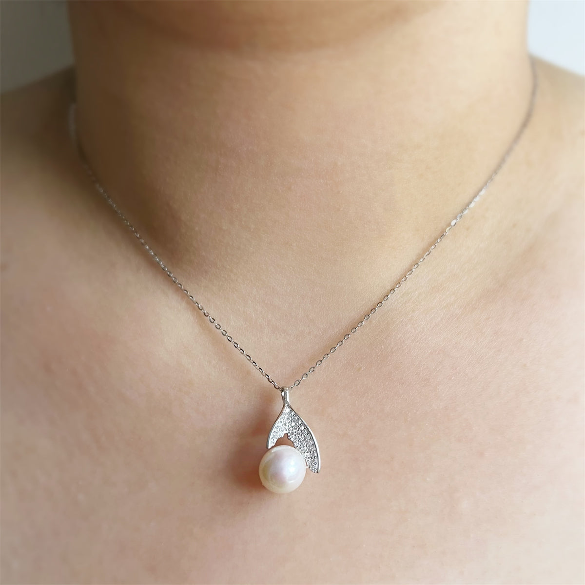 Freshwater Pearl Pendant Necklace - Ariel - Akuna Pearls