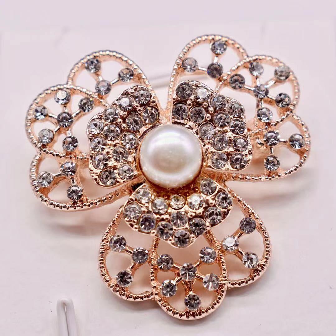 Freshwater Pearl Brooch - Bougainvillea - Akuna Pearls