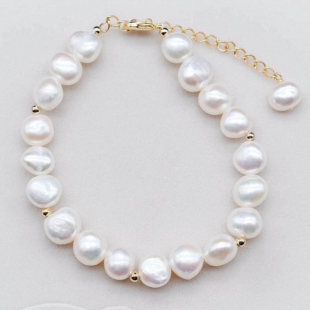 Baroque Pearl Bracelet - Dahlia - Akuna Pearls