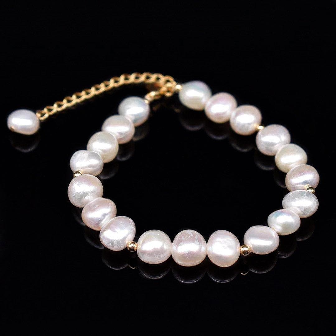 Baroque Pearl Bracelet - Dahlia - Akuna Pearls