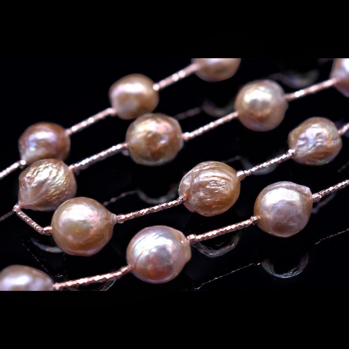 Baroque Pearl Long Necklace - Exquisite - Akuna Pearls