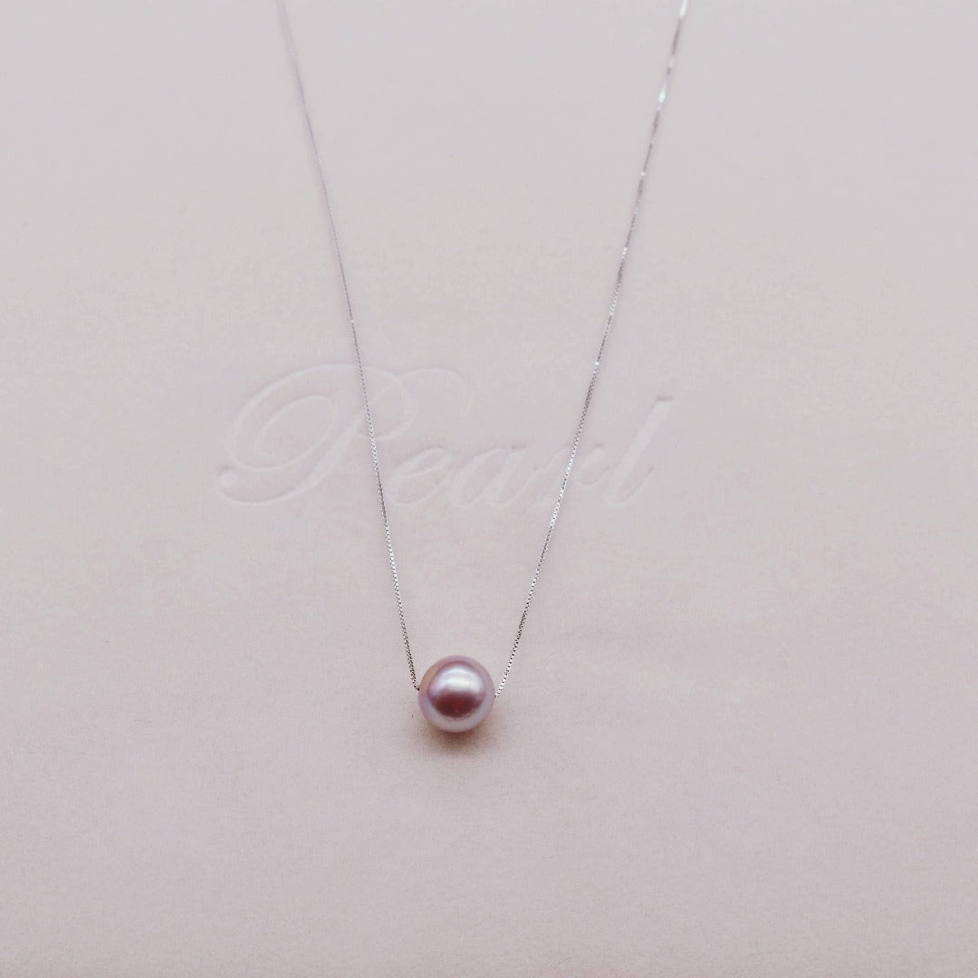 Sage Single Freshwater Pearl Necklace | Freshwater Pearl Jewellery |  Sterling Silver Jewellery | Bridal Jewellery | Lily Luna | Edinburgh |  Scotland