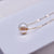 Freshwater Pearl Gold Chain Floating Necklace - Minimalism - Akuna Pearls