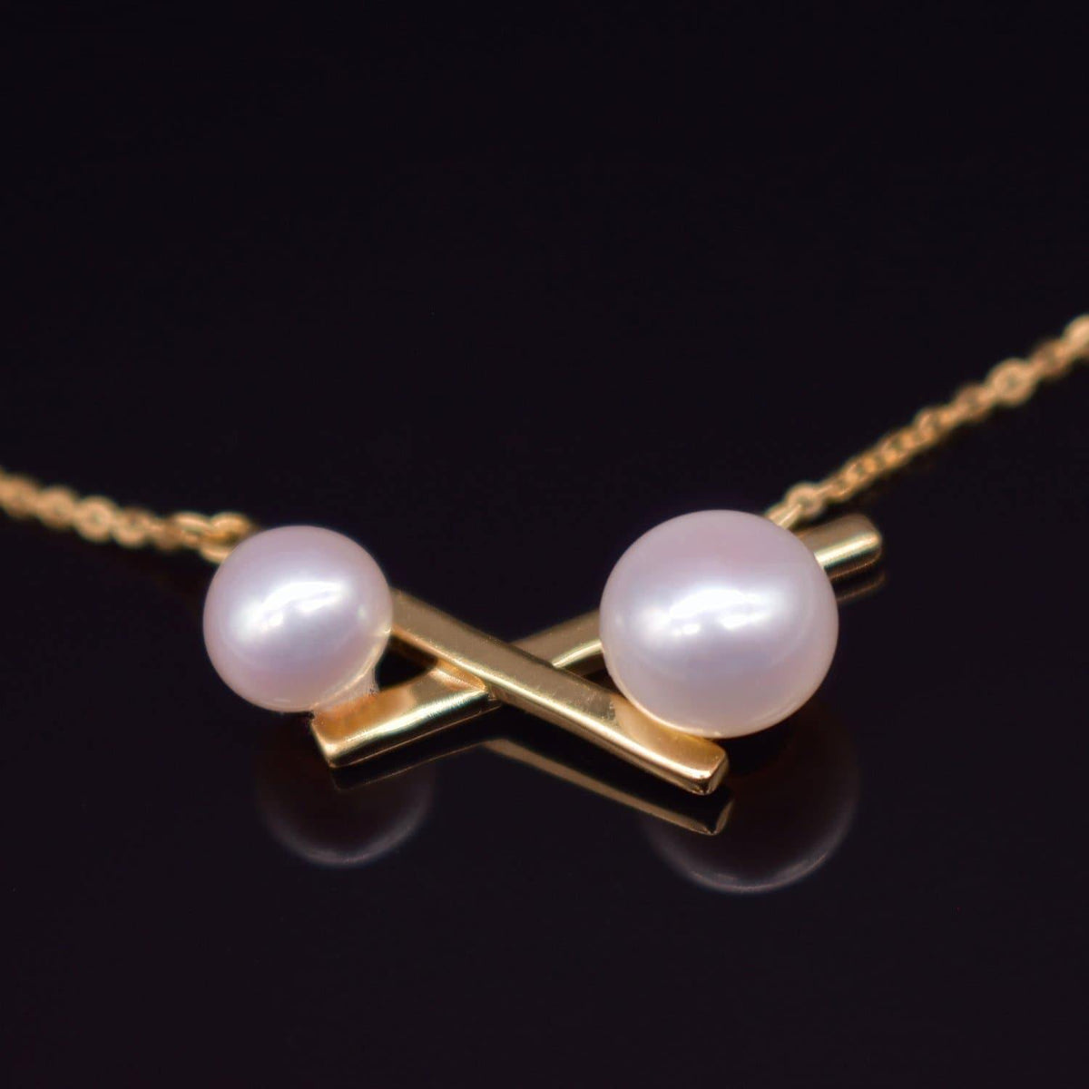 Freshwater Pearl Necklace - Balance Cross - Akuna Pearls