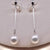 Freshwater Pearl Long Drop Earrings - Helen - Akuna Pearls