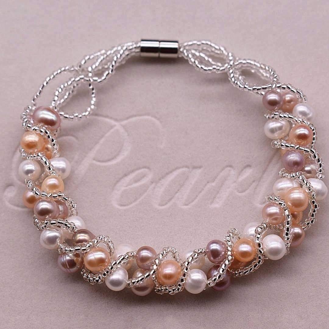 Freshwater Pearl Magnetic Bracelet - Jose - Akuna Pearls