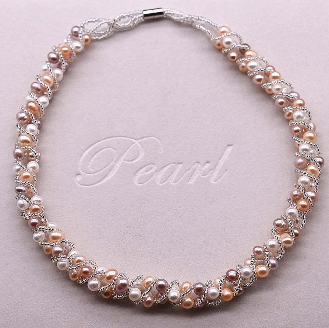 Freshwater Pearl Magnetic Necklace - Jose - Akuna Pearls