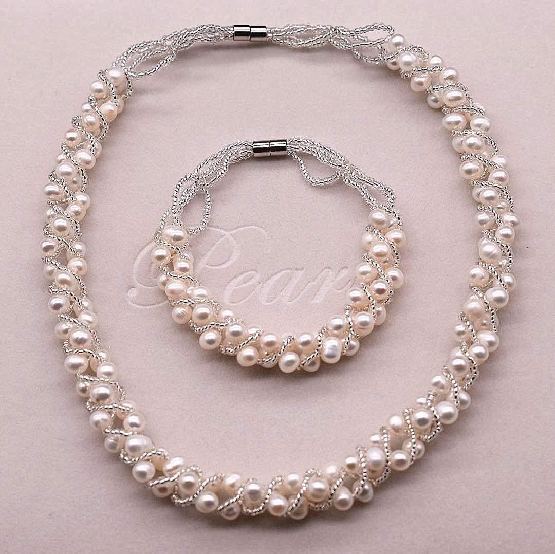 Freshwater Pearl Magnetic Set - Jose - Akuna Pearls