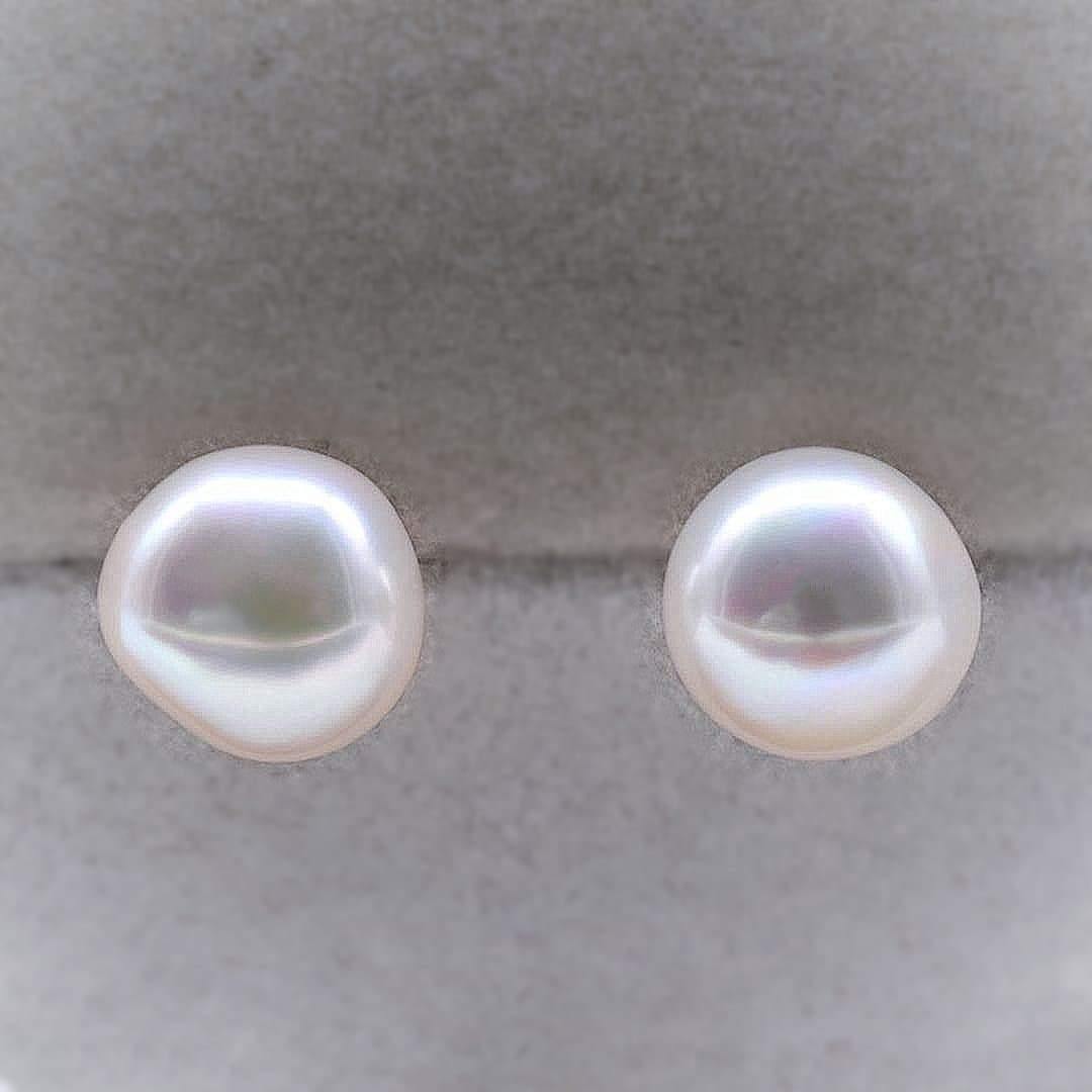 Baroque Pearl Stud Earrings - Kotori - Akuna Pearls