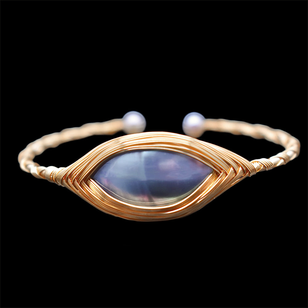 Mabe Pearl Bangle - Samantha - Akuna Pearls