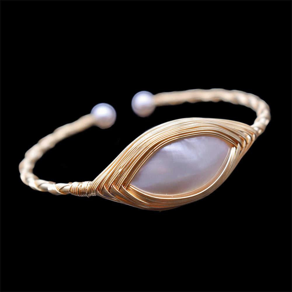 Mabe Pearl Bangle - Samantha - Akuna Pearls