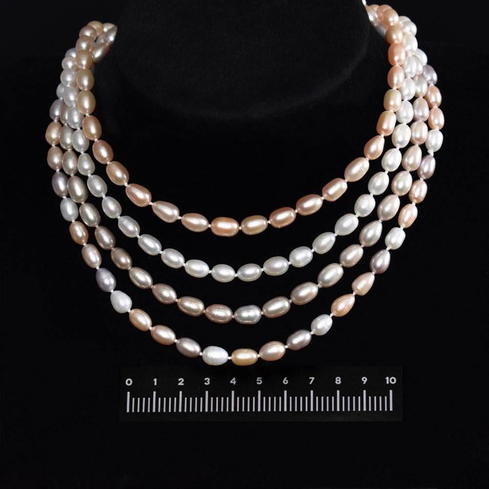 Multilayered Shell Pearls Necklace / Freshwater Pearls Necklace / Multi  Strand Pearl Necklace / Pearl Jewelry / Sabyasachi Jewelry -  Finland