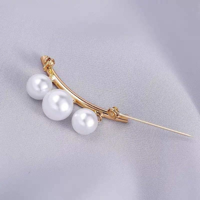 Faux Pearl Fashion Pin - Smile Design - Akuna Pearls