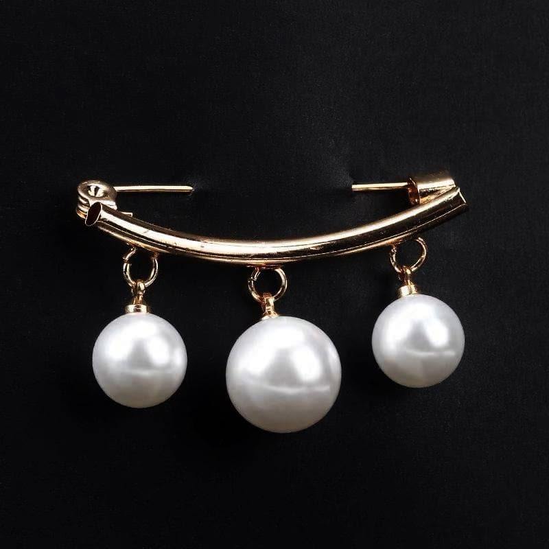 Faux Pearl Fashion Pin - Smile Design - Akuna Pearls