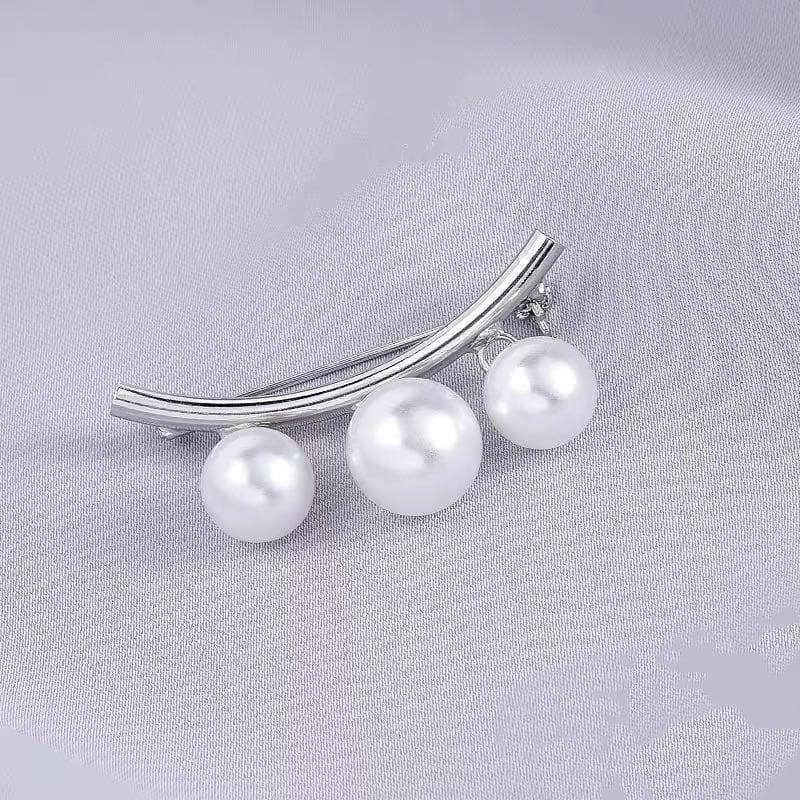 Faux Pearl Fashion Pin - Smile Design - Akuna Pearls