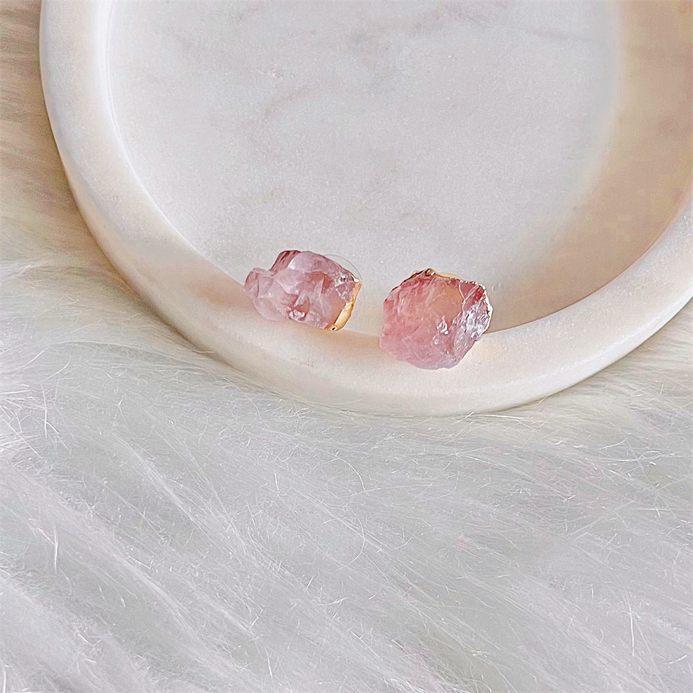 Gemstone Stud Earrings - Sook - Akuna Pearls