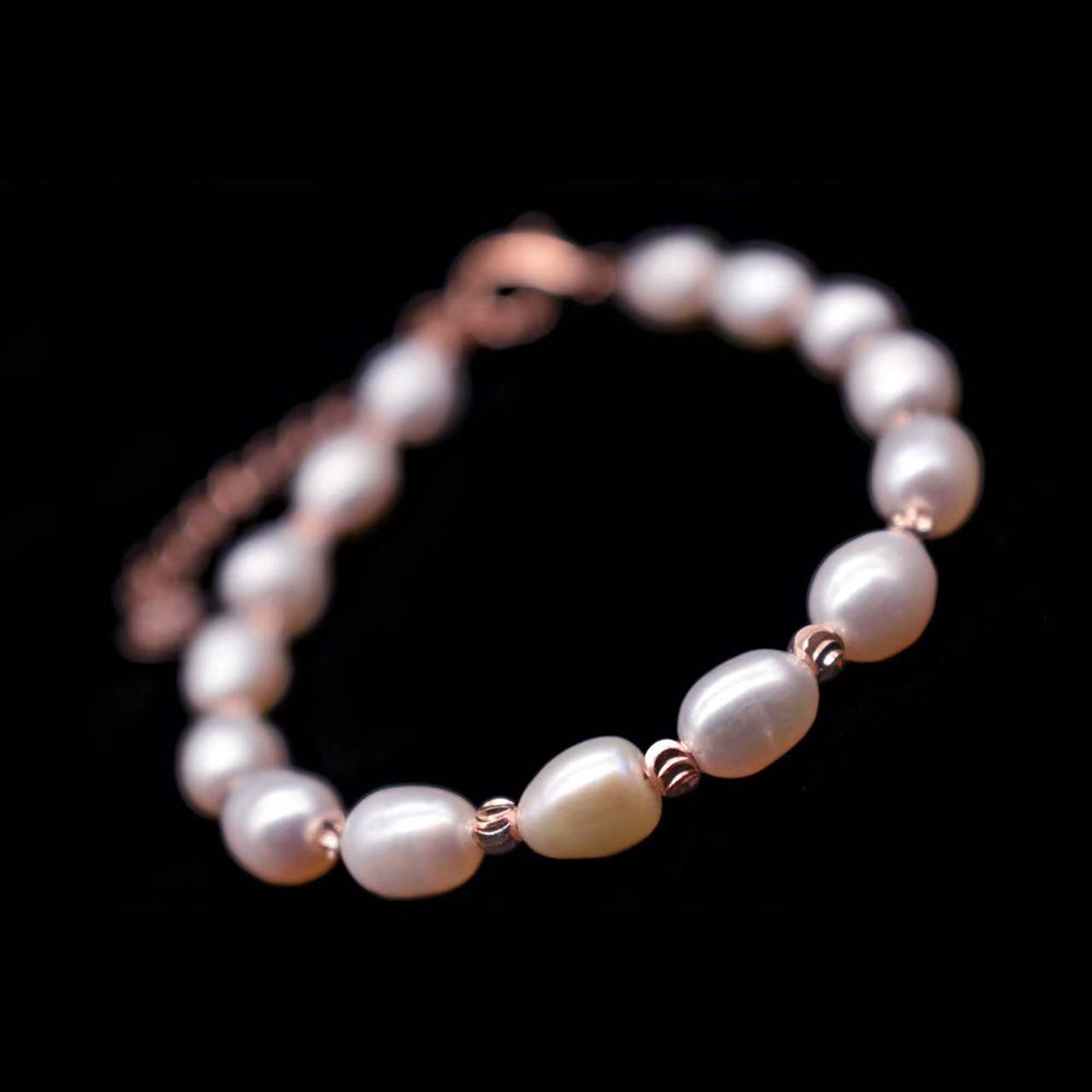 Classic natural pearl bracelet women's exquisite new lucky bracelet  anniversary gift high-grade Baroque pearl bracelet