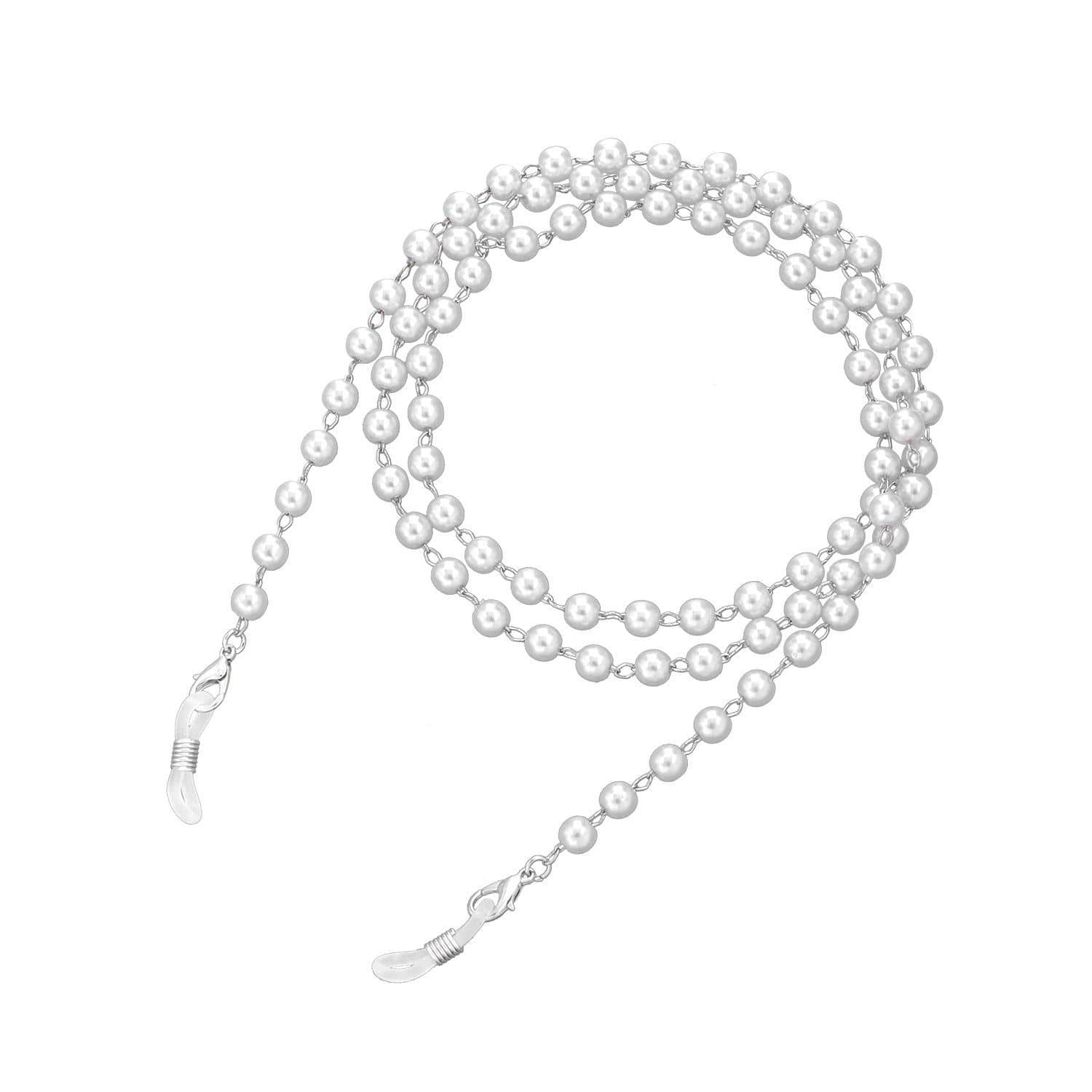 Faux Pearl Eyeglass Chain/ Mask Chain - May - Akuna Pearls