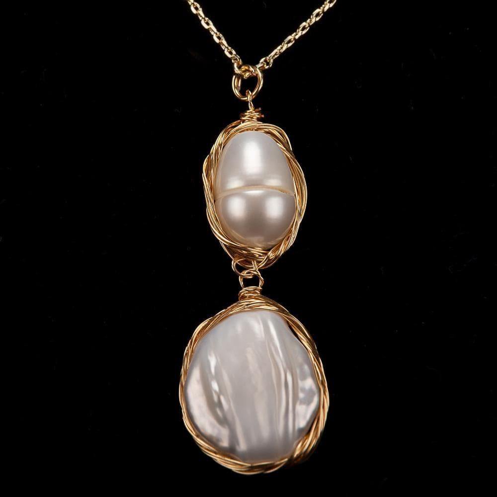 Baroque Pearl Necklace - Tears - Akuna Pearls