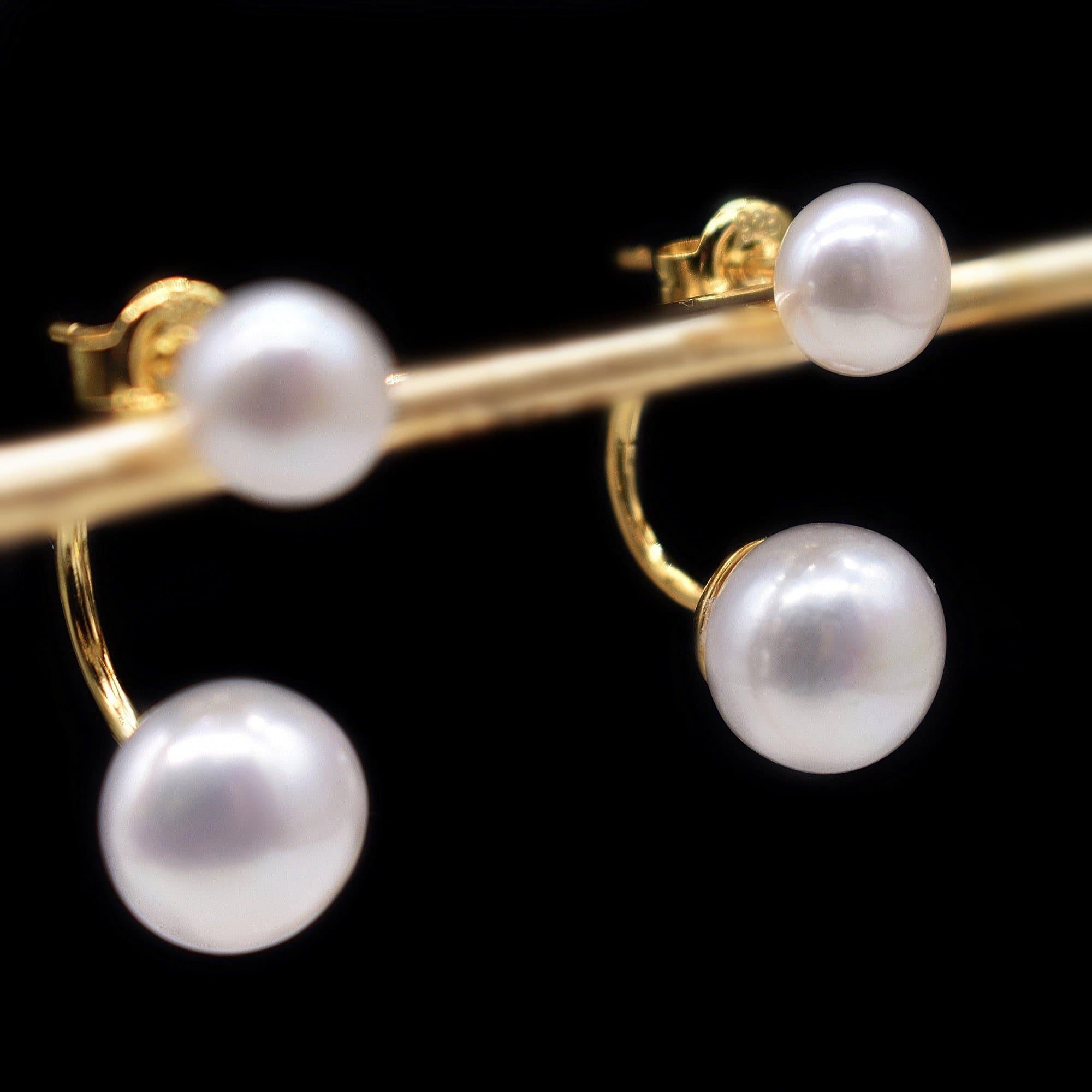 Freshwater Pearl Earrings - Dara - Akuna Pearls